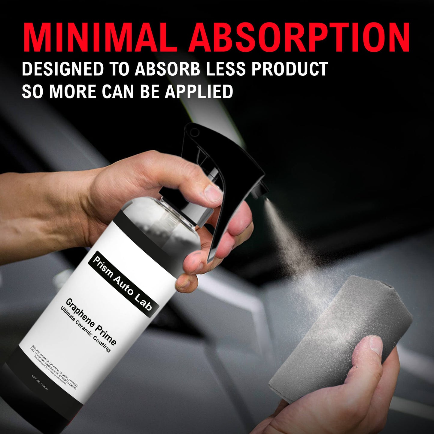 Prism Auto Lab Suede Applicator Pad